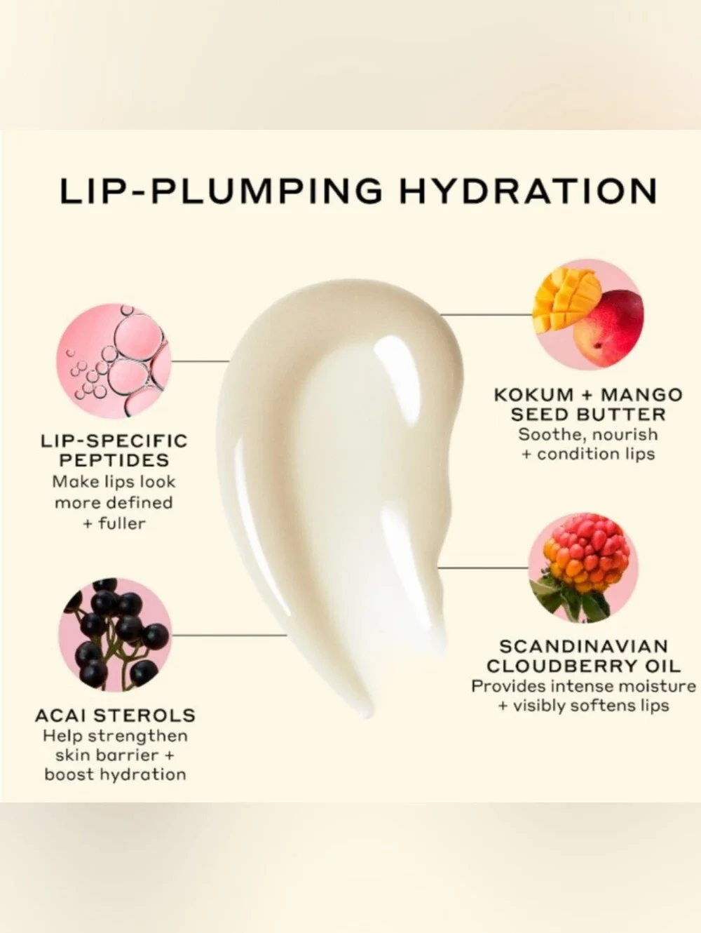 OLE HENRIKSEN POUT PRESERVE PEPTIDE LIP TREATMENT Vanilla Bonbon